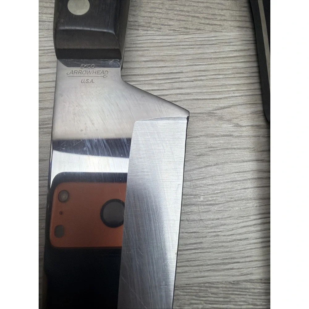 VTG EKCO USA Arrowhead Stainless Steel Butcher Knife,Slicer Knife,Chef Knife USA